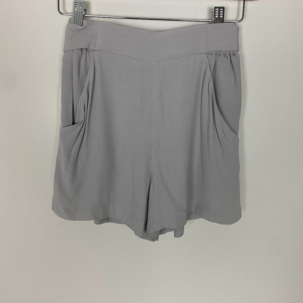 Wilfred Georgette Gray Shorts Womens XXS bow Tie Back High Rise